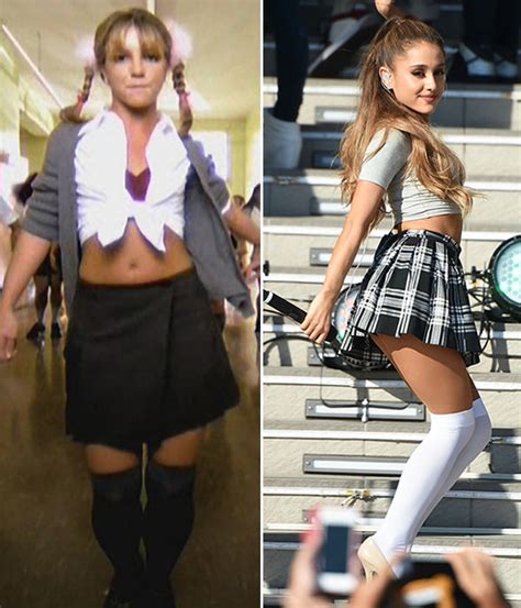 Ariana Grande’s School Girl Outfit — Hotter Than Britney Spears’ Look ...