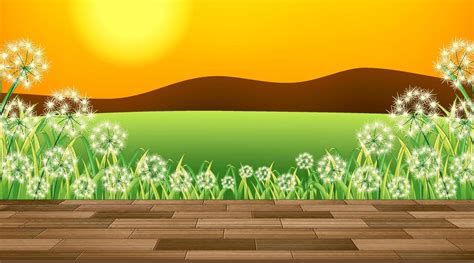 Beautiful outdoor nature scene background view from porch 3489572 Vector Art at Vecteezy