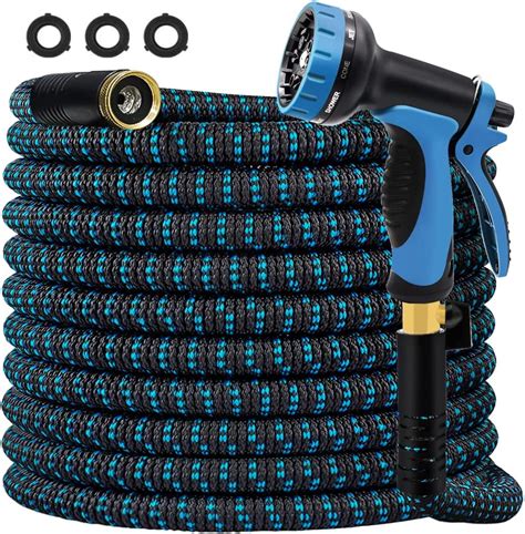 Flexible Expandable Garden Hose50ft , with 10 Function Spray Nozzle ...