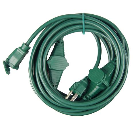 25 Feet 3-Conductor Inline Multi-Outlet Extension Cord