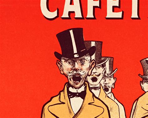 French Coffee Poster Vintage Cafe Poster Retro French | Etsy