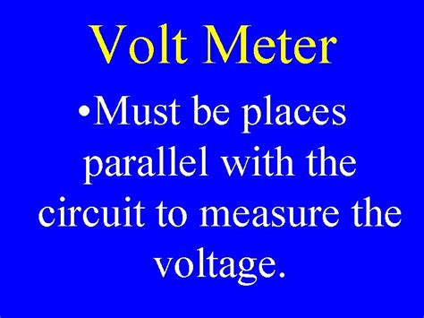 How To Measure Voltage In Series And Parallel Circuits - Wiring Draw ...