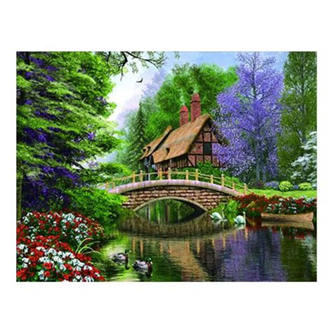 DIY 5D Diamond Mosaic Landscape Forest Full Diamond Painting Cross Stitch Kits-in Diamond ...