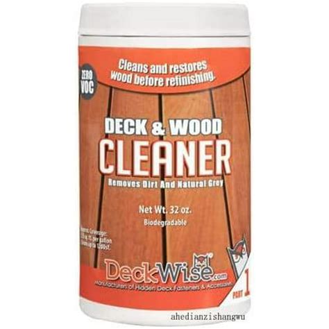 deck & wood cleaner part-1 for hardwood and thermal wood decking ...