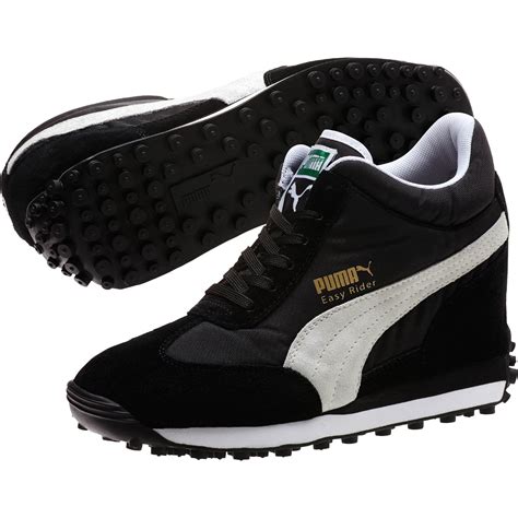 PUMA Synthetic Easy Rider Wedge Lo Women's Wedge Sneakers in Black - Lyst