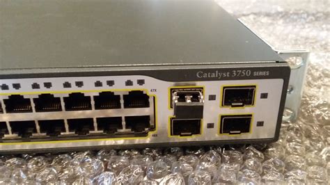 CISCO WS-C3750-48TS-S V05 CATALYST 3750 48-PORT SWITCH W/ 1000BASE-SX ...