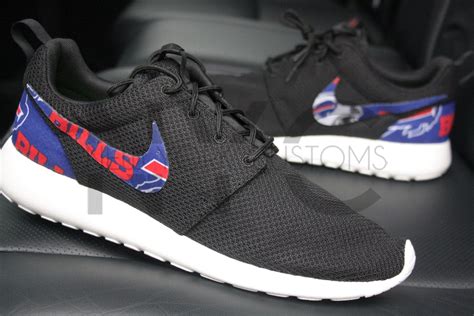 Buffalo Bills Football Nike Roshe One Run Black Custom Men