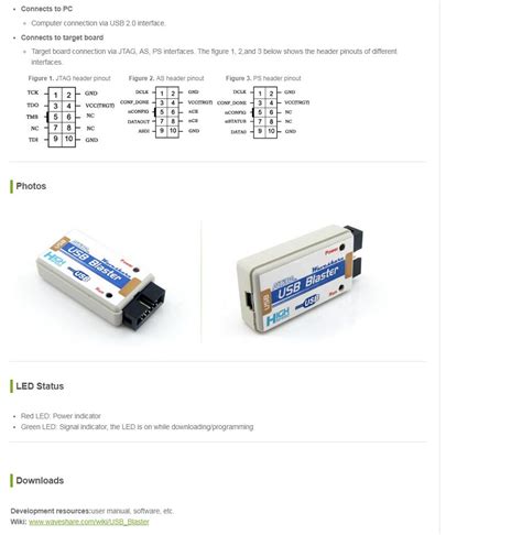 Altera usb blaster pinout - bestalc