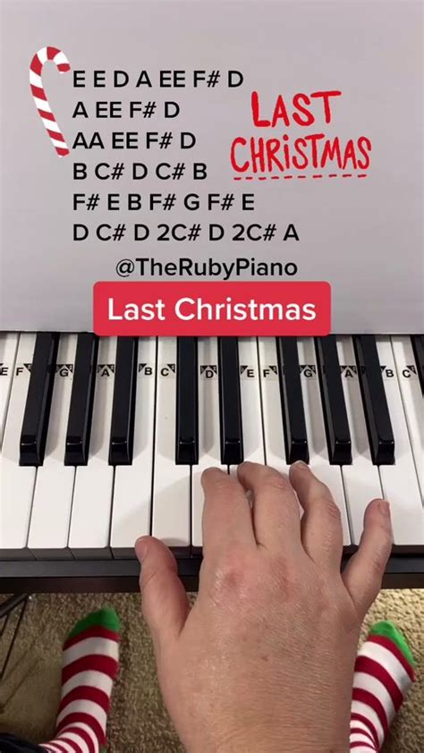 Last Christmas By Wham! Piano Tutorial #pianotutoarial #learnontiktok # ...