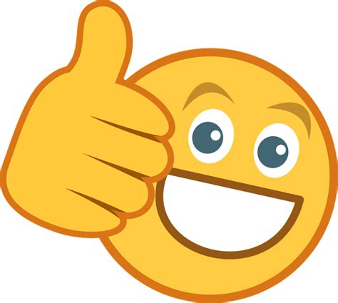 Thumbs Up Emoji Smiley