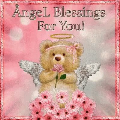 God Bless Blessings GIF - God Bless Blessings Bear Angel - Discover & Share GIFs