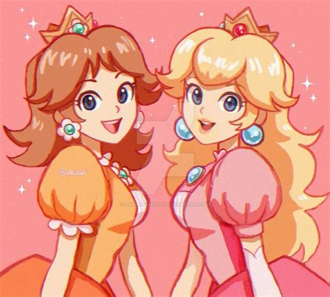 Princess Peach and Daisy by sakurakiss777 on DeviantArt | Super mario art, Mario art, Mario fan art