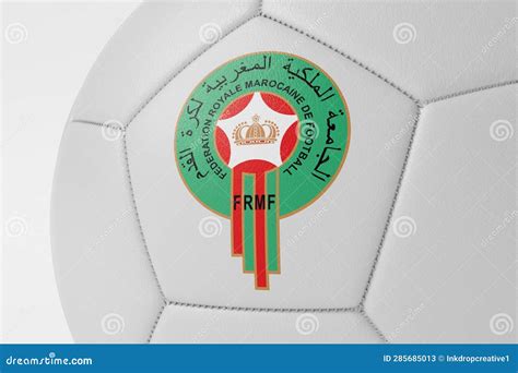 LONDON, UK - July 2023: Close Up of Morocco National Football Team Logo ...