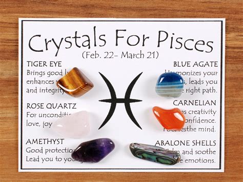 Pisces Crystals Set, Pisces Crystal Set, Crystals For Pisces, Crystals Of Pisces, Zodiac ...