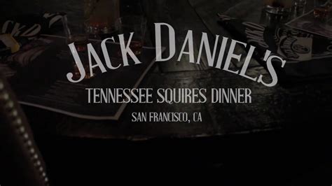 Jack Daniels Tennessee Squires Dinner - YouTube