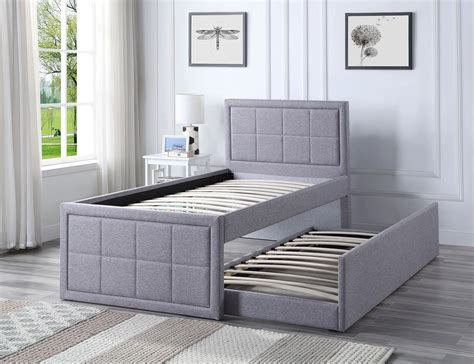 Single Trundle Bed Frame With Pull Out Storage - Home Treats UK