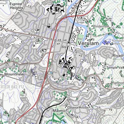 2931CA VERULAM Map by Chief Directorate: National Geo-spatial Information | Avenza Maps