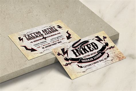 Tattoo Business Card - Premade Pixels