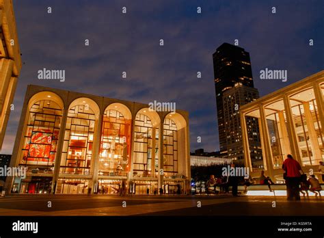 Metropolitan Opera at Lincoln Center in the evening Stock Photo - Alamy