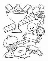 Sweets Coloring Pages For Childrens Printable Free sketch template