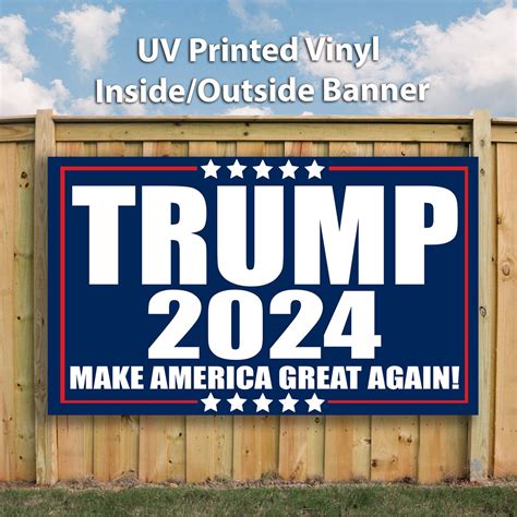 Trump 2024 Vinyl Indoor/ Outdoor Banner B0065 | Etsy