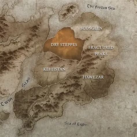 Diablo 4 Dry Steppes Locations