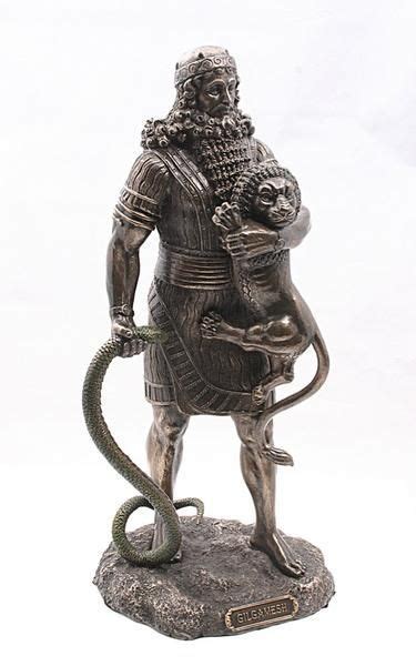 Gilgamesh King of Uruk Epic Hero Holding Lion Statue 8.75H | Ancient sumerian, Ancient aliens ...