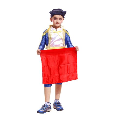 Children Halloween Bullfighter Costumes Boys Kids Spanish Matador ...