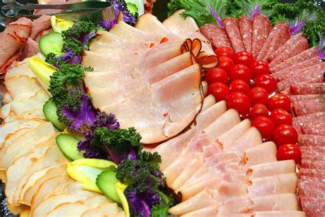 Cold meat platter stock image. Image of party, fresh - 13022549