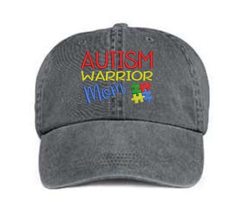 Autism Warrior Mom Embroidered Hat – Decorated Blanks