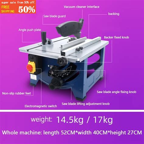 Professional Table Saw machine for wood bench cutting machine Circular Saw Cutter 1800W 8-inch ...