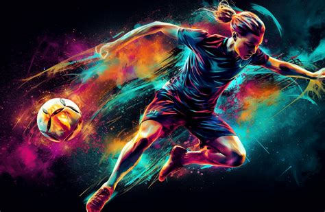 Wall Art Print | Soccer girl | Europosters