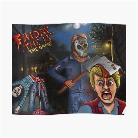 "Friday the 13th Fan Art" Poster for Sale by nebulablood | Redbubble