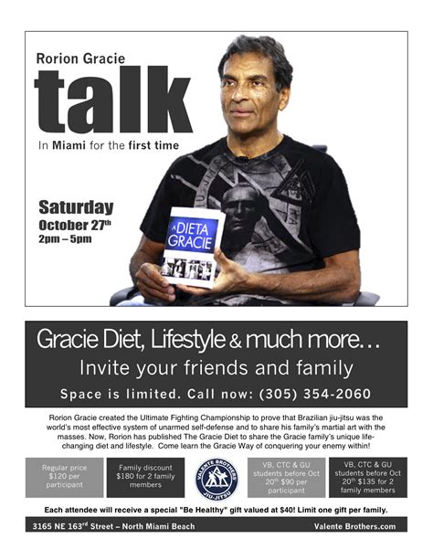 Jiu Jitsu - Rorion Gracie talks about diet at Gracie Miami | Graciemag