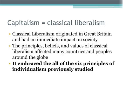 PPT - 19 th Century Liberalism Classical Liberalism PowerPoint ...