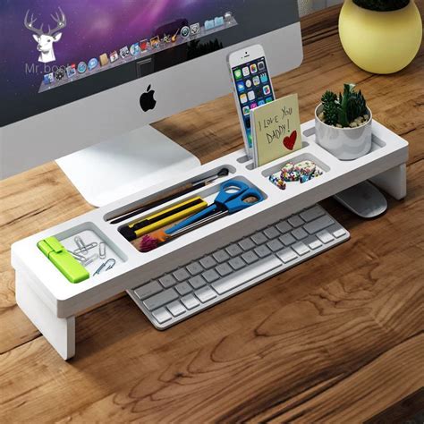 Desk Organizer Stationery Pen Holder Home Office Keyboard Cover Desktop ...