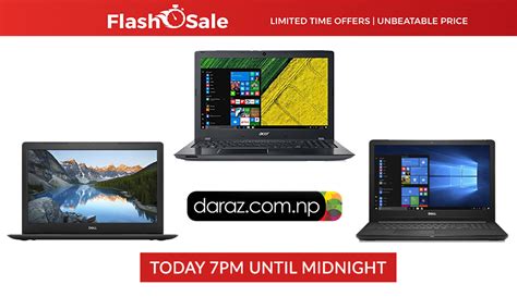 Daraz Flash Sale: Get Laptops at Discounted Price With FREE Vianet Internet