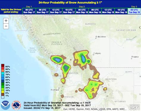 NOAA: Snow Forecast in Washington State Next Week with Snow Levels Down ...