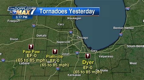 3 EF-0 tornadoes touched down in Chicago area Monday, NWS says; Cleanup underway - ABC7 Chicago