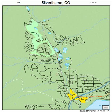 Silverthorne Colorado Street Map 0870525