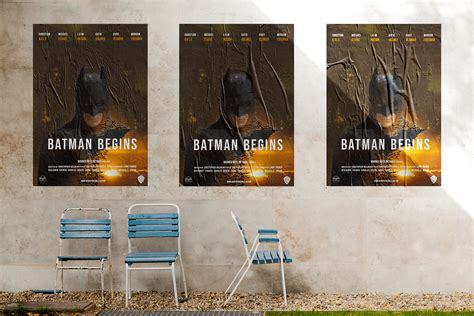 BATMAN BEGINS - MOVIE POSTER DESIGN on Behance