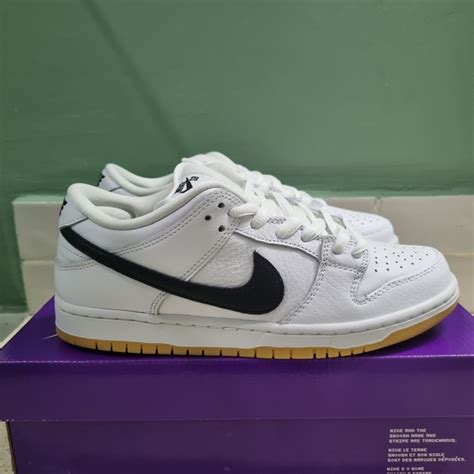 Nike SB Dunk Low White Gum, Men's Fashion, Footwear, Sneakers on Carousell