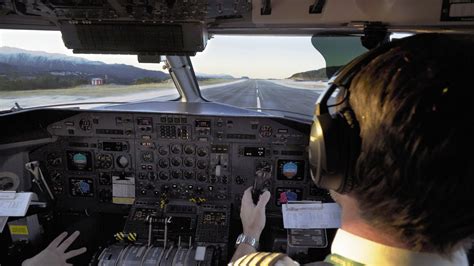 SPECTACULAR DHC-8-300 Cockpit Take Off from Frosty Kristiansund Airport ...