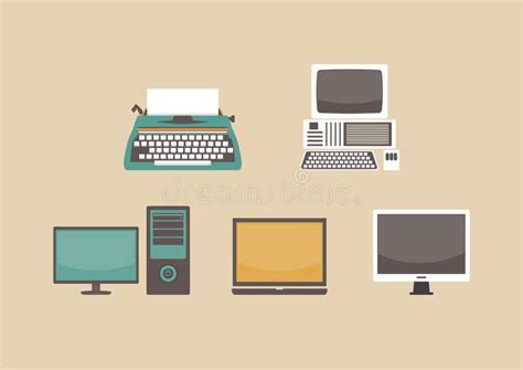 Evolution Of Computer Stock Vector - Image: 67364829