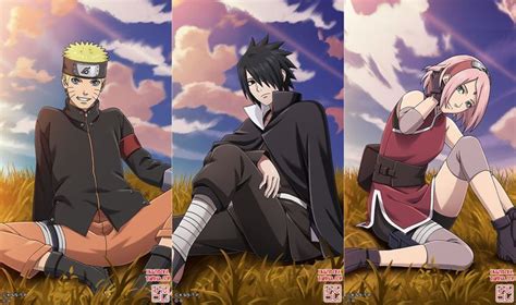 New Team 7 official art | Team 7, Naruto shippuden characters, Boruto characters