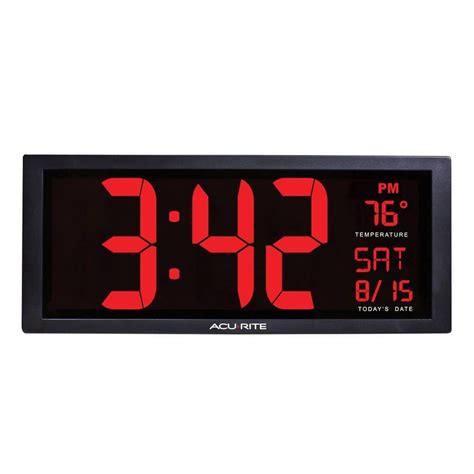 AcuRite Digital Tabletop Clock, 75127C - Walmart.com