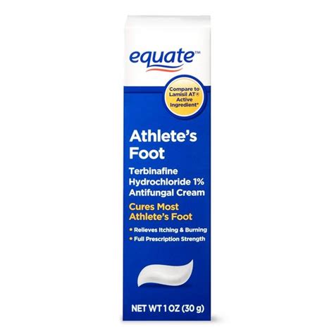 Equate Athlete's Foot Terbinafine Hydrochloride 1% Antifungal Cream (1 oz) - Instacart