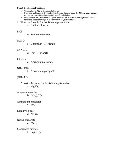 Ammonium Chlorate Formula