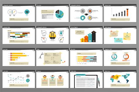 Writing paper and Writing Sets PowerPoint template for $24