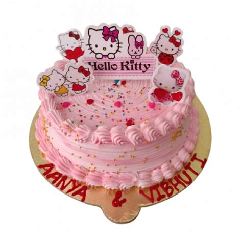 Hello Kitty Pink Birthday Cake | bakehoney.com